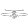 Compass Bolo Bracelet Diamond Accent Sterling Silver/10K Yellow Gold 9.5"