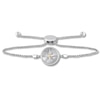 Thumbnail Image 1 of Compass Bolo Bracelet Diamond Accent Sterling Silver & 10K Yellow Gold 9.5&quot;