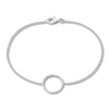 Thumbnail Image 1 of Diamond Circle Bracelet 1/10 ct tw Round-cut Sterling Silver 7.5&quot;