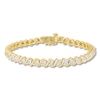 Thumbnail Image 0 of Diamond Bracelet 3/4 ct tw Round-cut 10K Yellow Gold 7.25"