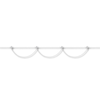 Thumbnail Image 2 of Diamond Anklet 1/10 ct tw Round-cut Sterling Silver 9&quot;