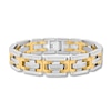 Thumbnail Image 0 of Men's Diamond Bracelet 1/5 ct tw Stainless Steel/Ion-Plating 8.5"