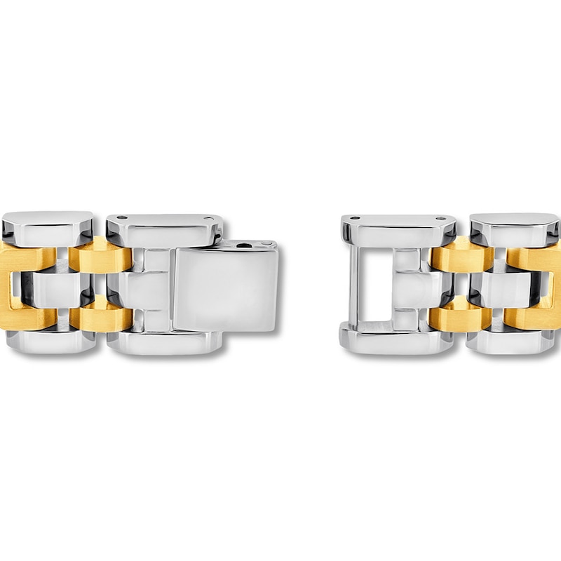Men's Diamond Bracelet 1/5 ct tw Stainless Steel/Ion-Plating 8.5"
