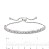 Thumbnail Image 1 of Diamond Bolo Bracelet 1/10 ct tw Round-cut Sterling Silver 9.5"