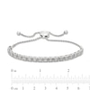 Thumbnail Image 2 of Diamond Bolo Bracelet 1/10 ct tw Round-cut Sterling Silver 9.5&quot;