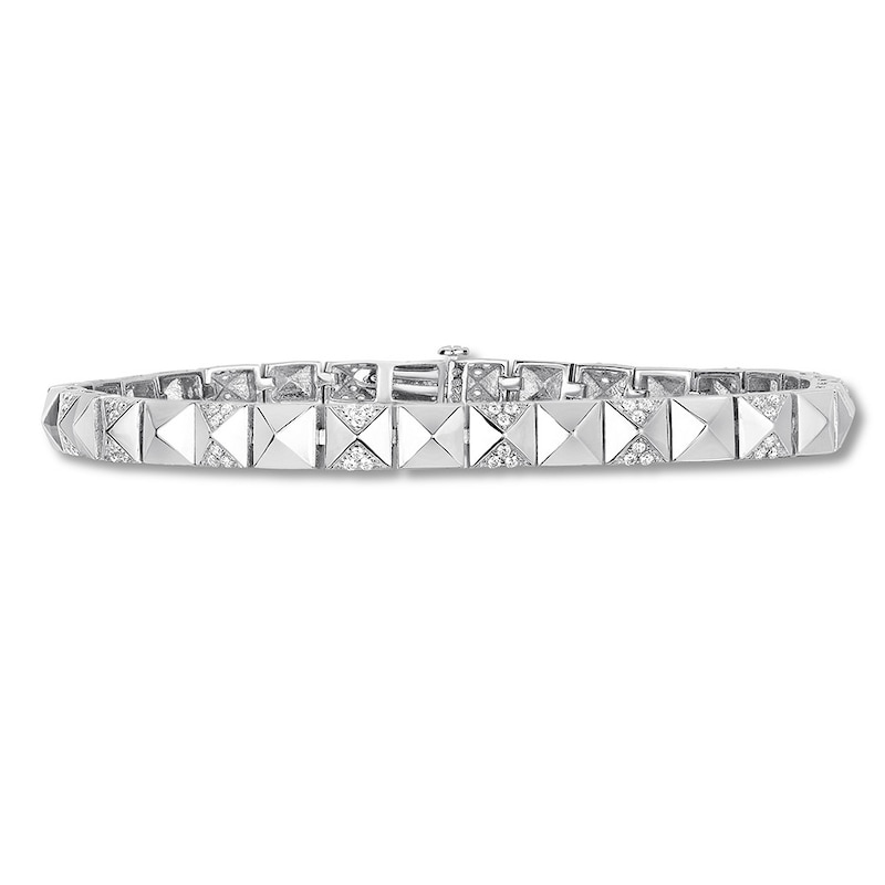 Diamond Fashion Bracelet 1/2 Carat tw Sterling Silver 7"