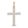 Thumbnail Image 1 of Men’s Diamond Cross Pendant 2-1/2 ct tw 10K Yellow Gold
