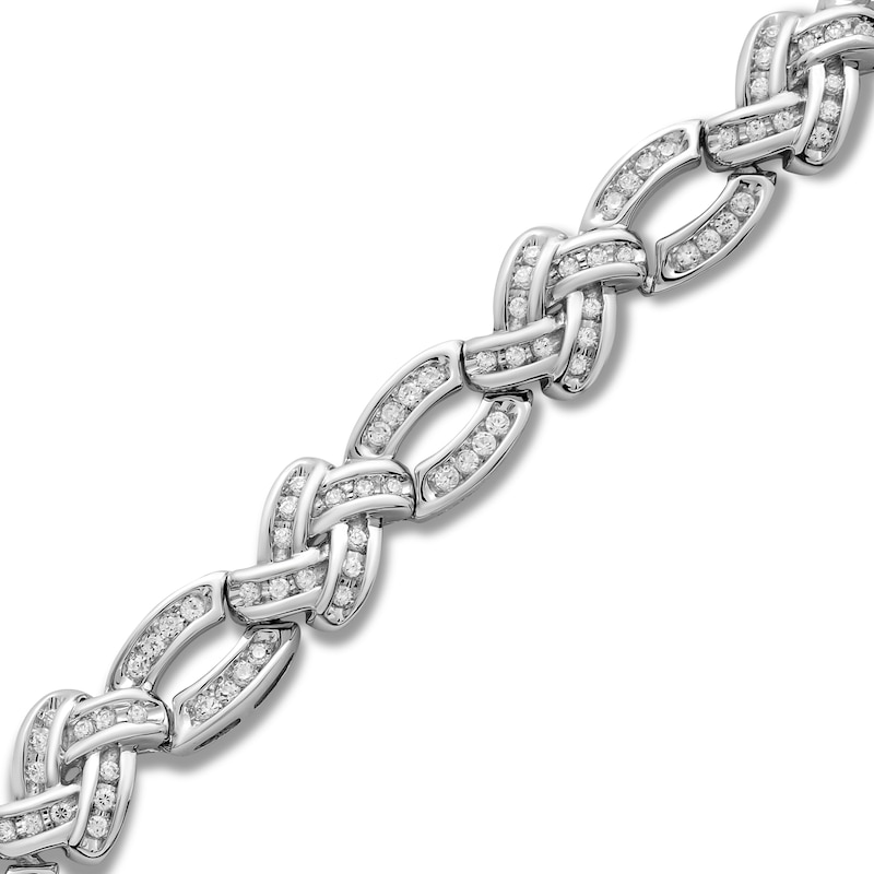 Main Image 2 of Diamond Bracelet 1 ct tw Sterling Silver 7.25"
