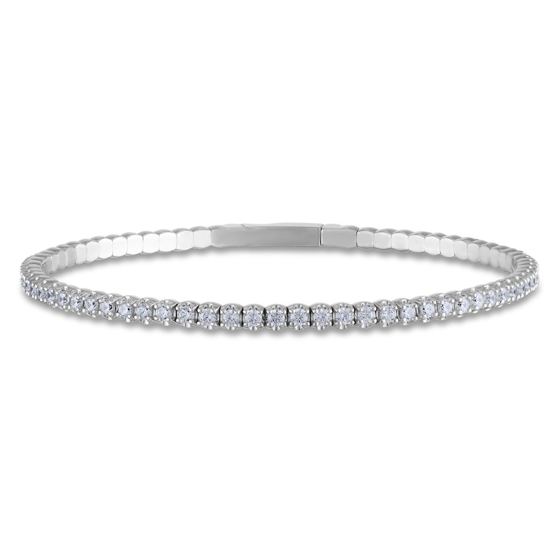 Main Image 1 of Diamond Bangle Bracelet 2 ct tw 10K White Gold