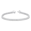 Thumbnail Image 1 of Diamond Fashion Bracelet 1 ct tw Round-cut 10K White Gold 7"