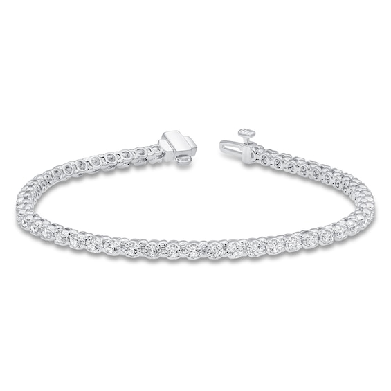 Diamond Fashion Bracelet ct tw Round-cut 10K White Gold 7