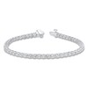 Thumbnail Image 1 of Diamond Fashion Bracelet 3 ct tw Round-cut 10K White Gold 7&quot;