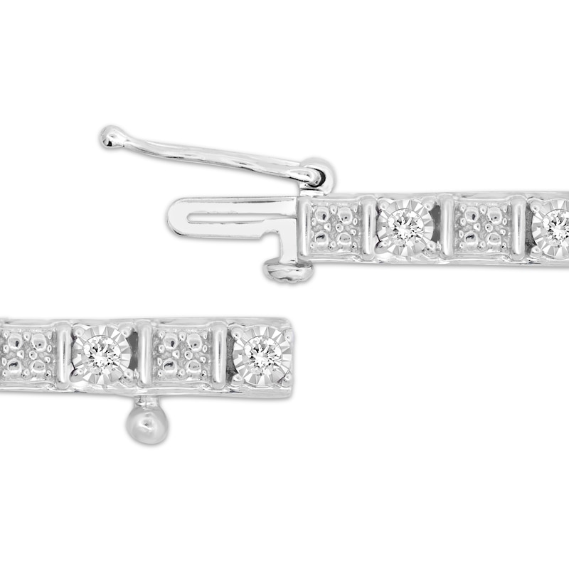 Diamond Fashion Bracelet 1/2 ct tw Round-cut Sterling Silver 7"