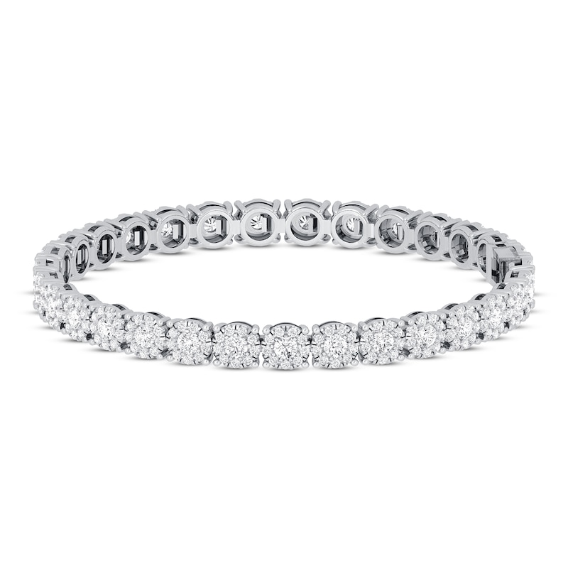 Diamond Fashion Bracelet 5 ct tw 10K White Gold 7"