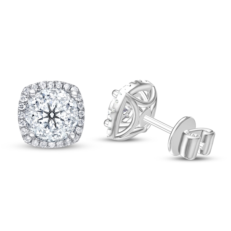 Main Image 1 of Diamond Earrings 3/4 ct tw 14K White Gold