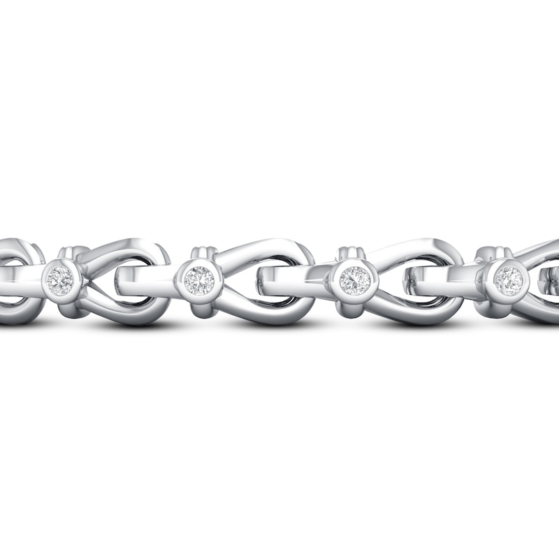 Main Image 2 of Love + Be Loved Diamond Tennis Bracelet 1/3 ct tw Sterling Silver 7.25&quot;