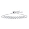 Thumbnail Image 1 of Diamond Bolo Bracelet 1/4 ct tw Sterling Silver 9.5&quot;