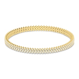 Diamond Fashion Bracelet 3 ct tw 10K Yellow Gold 7"