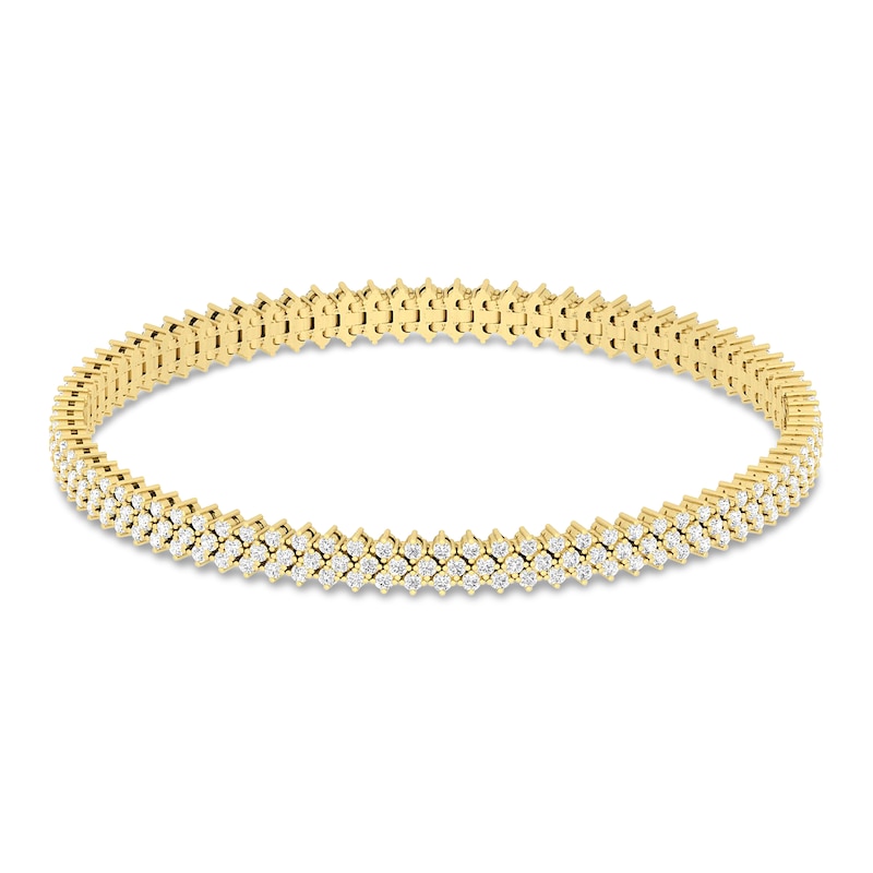 Main Image 1 of Diamond Fashion Bracelet 3 ct tw 10K Yellow Gold 7&quot;