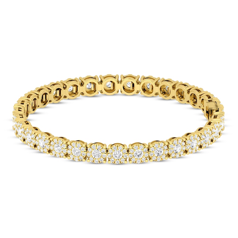 Main Image 1 of Diamond Fashion Bracelet 5 ct tw 10K Yellow Gold 7&quot;
