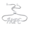 Thumbnail Image 1 of Diamond Hope Bolo Bracelet 1/5 ct tw Sterling Silver