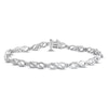 Thumbnail Image 1 of Diamond Infinity Bracelet 1/10 ct tw Sterling Silver 7.5&quot;