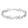 Thumbnail Image 1 of Diamond Love Bracelet Sterling Silver 7.25&quot;