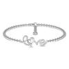 Thumbnail Image 1 of Diamond Love Bracelet Sterling Silver 7.25&quot;