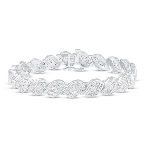 Diamond Fashion Bracelet 1/2 ct tw Sterling Silver 7"