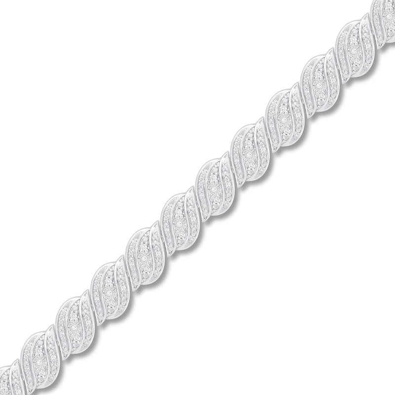 Main Image 2 of Diamond Fashion Bracelet 1/2 ct tw Sterling Silver 7&quot;
