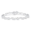 Thumbnail Image 1 of Diamond Fashion Bracelet 1 ct tw 10K White Gold 7&quot;