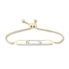 Thumbnail Image 1 of Diamond Paperclip Bolo Bracelet 10K Yellow Gold 9.5&quot;