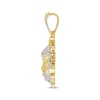 Thumbnail Image 2 of Men's Christ Pendant 1/2 ct tw Round-cut 10K Yellow Gold