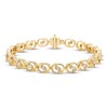 Thumbnail Image 0 of Encircled by Love Diamond Line Bracelet 1 ct tw Round-cut 10K Yellow Gold 7.25"
