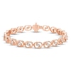 Thumbnail Image 1 of Encircled by Love Diamond Line Bracelet 1 ct tw Round-cut 10K Rose Gold 7.25&quot;