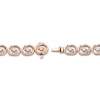 Thumbnail Image 2 of Encircled by Love Diamond Line Bracelet 1 ct tw Round-cut 10K Rose Gold 7.25"