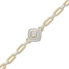 Thumbnail Image 1 of Diamond Paperclip Bracelet 1/3 ct tw Round-cut 10K Yellow Gold 7.25&quot;