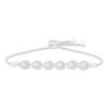 Thumbnail Image 0 of Diamond Bolo Bracelet 1/2 ct tw Round-Cut Sterling Silver 9.5"