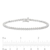 Thumbnail Image 3 of Diamond Bracelet 1 ct tw Round-Cut 10K White Gold 7"