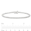 Thumbnail Image 4 of Diamond Bracelet 1 ct tw Round-Cut 10K White Gold 7&quot;