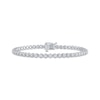 Thumbnail Image 1 of Diamond Tennis Bracelet 2 ct tw Round-Cut 10K White Gold 7&quot;