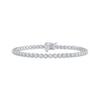 Thumbnail Image 0 of Diamond Tennis Bracelet 2 ct tw Round-Cut 10K White Gold 7"