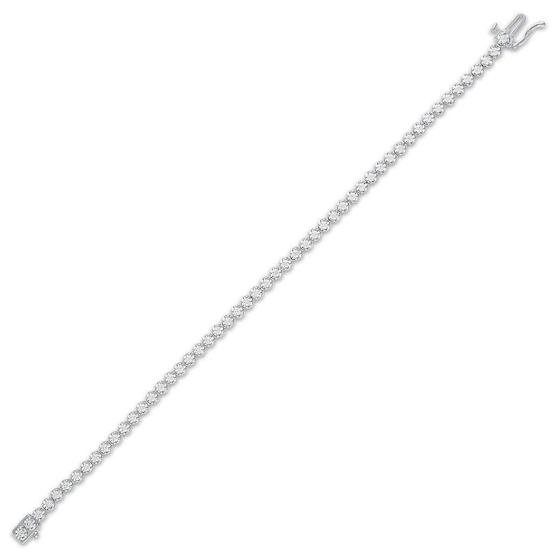 Diamond Tennis Bracelet 2 ct tw Round-Cut 10K White Gold 7"