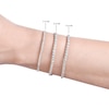 Thumbnail Image 5 of Diamond Tennis Bracelet 2 ct tw Round-Cut 10K White Gold 7&quot;