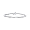 Thumbnail Image 1 of Diamond Tennis Bracelet 3 ct tw Round-Cut 10K White Gold 7&quot;