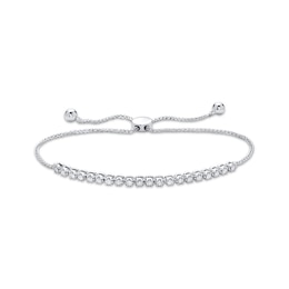 Diamond Bolo Bracelet 1/2 ct tw Sterling Silver