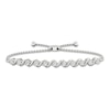 Thumbnail Image 1 of Diamond Bolo Bracelet 1/6 ct tw Round-cut Sterling Silver 9.5&quot;