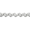 Thumbnail Image 2 of Diamond Bolo Bracelet 1/6 ct tw Round-cut Sterling Silver 9.5&quot;