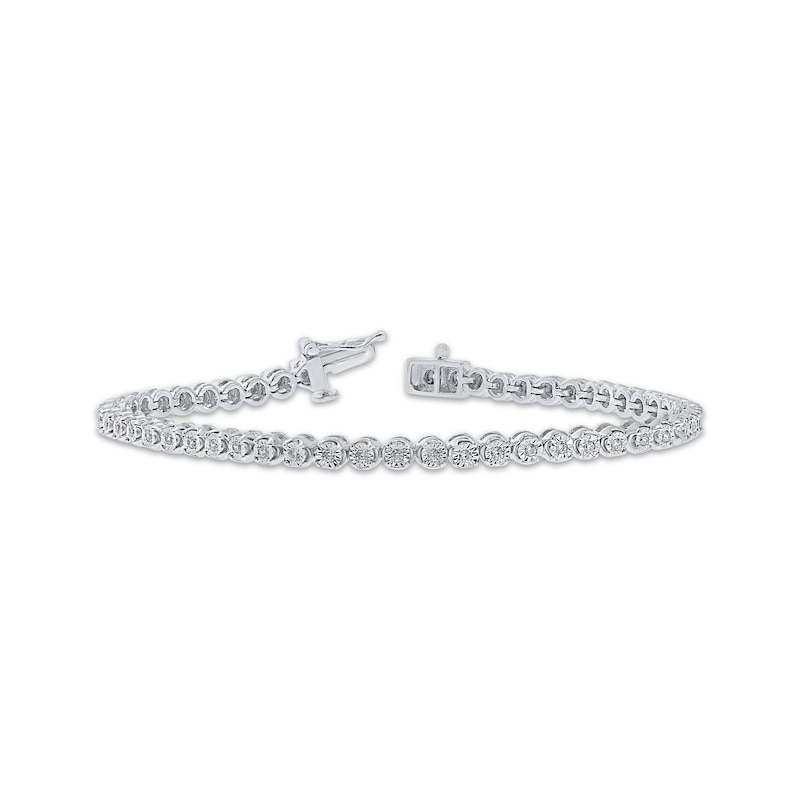 Diamond Line Bracelet 1/2 ct tw Round-cut Sterling Silver