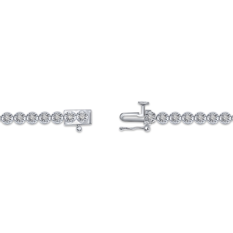 Main Image 3 of Diamond Line Bracelet 1/2 ct tw Round-cut Sterling Silver